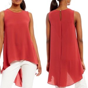 Vince Camuto NWT hi lo chiffon tank tunic Med